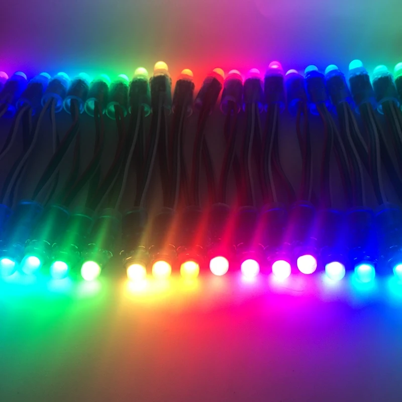 8000 шт. addeessable 12 мм WS2811 полный Цвет светодиодная точечная лампа модуль DC 5 V RGB Цвет 2811 IC цифровой светодиодный Рождественские гирлянды