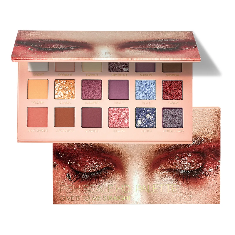 

Charming 18 Colors Nude Eyeshadow Makeup Pigments Waterproof Professional Shimmer Glitter Nude Eye shadow Make up Palette TSLM1