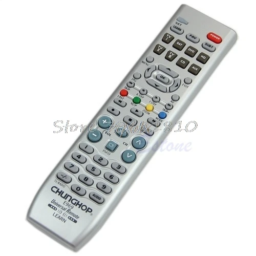 8 в 1 умный пульт дистанционного управления для TV SAT DVD CD AUX VCR распродажа и Прямая