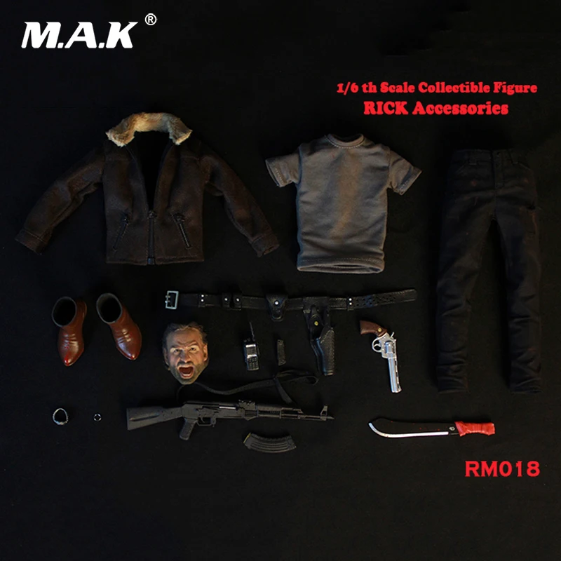 1/6 полный набор Коллекционная RM018 Sheriff RICK Мужская голова одежда аксессуары набор модель для 12 дюймовых экшен фигурок тела вентиляторы подарки