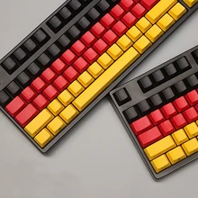 104 PBT keycaps для механической клавиатуры cherry mx OEM ключи красный желтый keycap