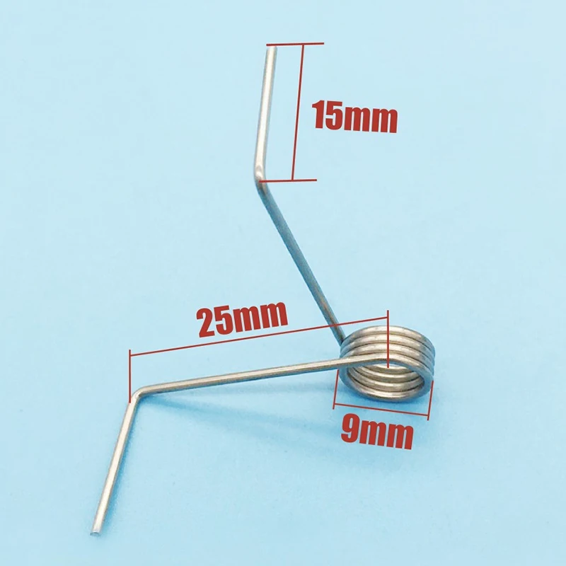 Упаковка из 5 штук угловая маленькая Промышленная 4 катушки торсионная пружина проволока диаметром 1,0 мм наружный диаметр 9 мм аппаратная пружина