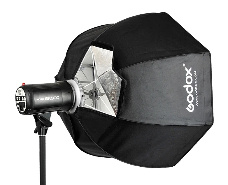 Godox 80 см восьмиугольную softbox зонт диффузор портативный мягкая фотостудия отражатель света bowens интерфейс