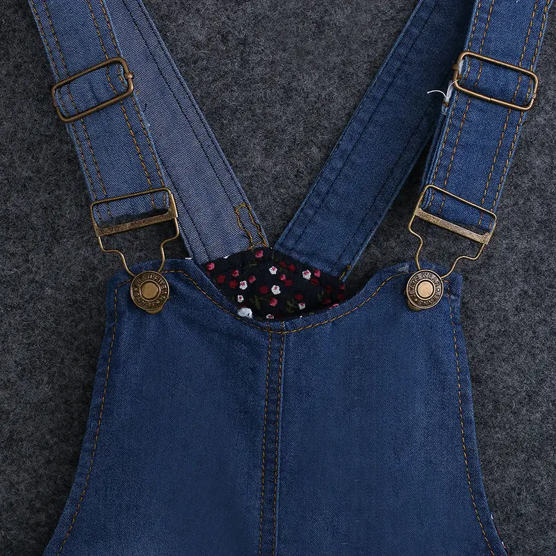 1 шт. детский джинсовый комбинезон для девочек|cat denim|denim overalls kidskids denim |
