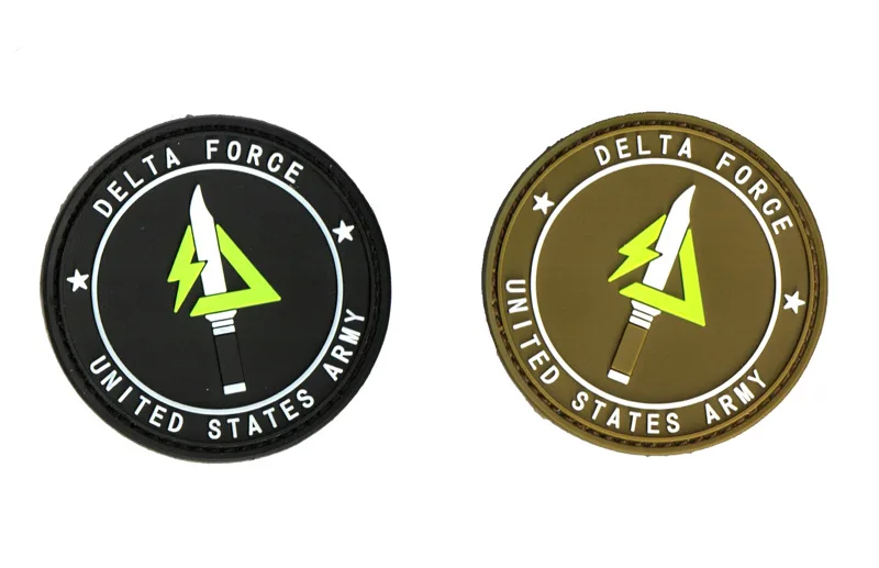 

Delta Force US USA Army Special Force Counter Terrorism Hostage Rescue PVC Patch BLK