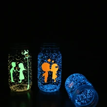 Красочные флуоресцентный эффект супер световой частиц свечение пигмента яркий свечение песок светятся в темноте песка Домашний Декор партия Рождество