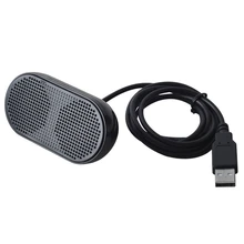 Hot!! Alto-falante portátil de usb alto-falante multimídia estéreo alimentado para notebook computador portátil (preto)