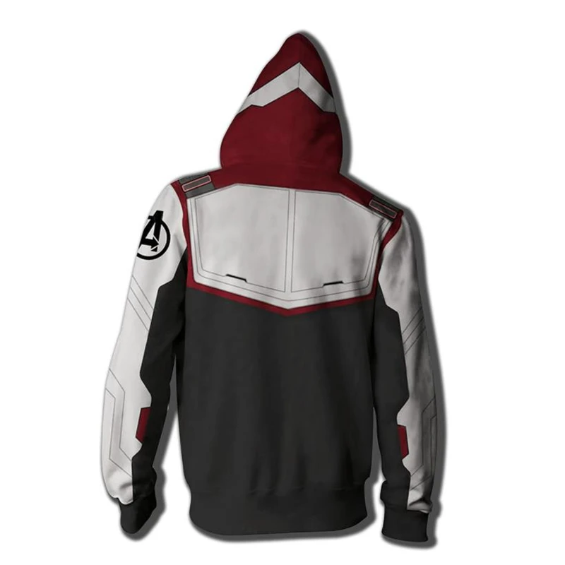 Movie Avengers Endgame Infinity War Quantum Realm 3D Print Hoodies Sweatshirts Cosplay Hooded Casual Coat Jacket