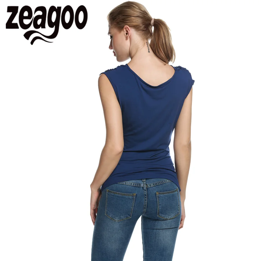 Zeagoo          Ruched Slim Fit  Solid   