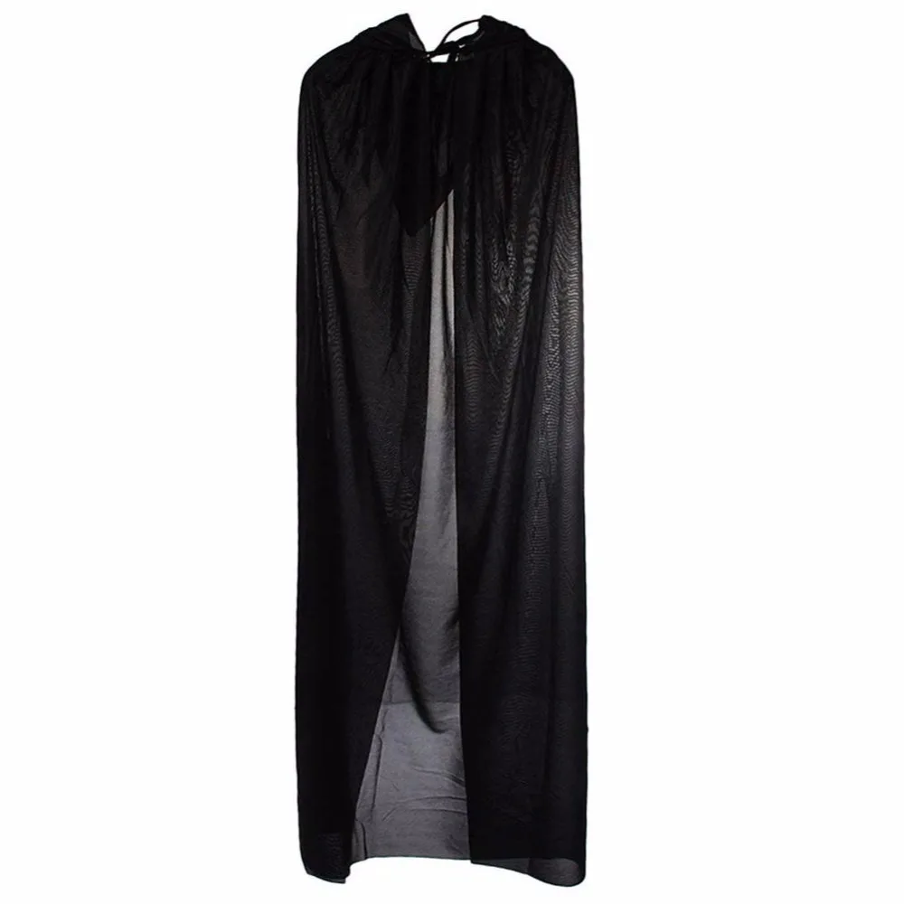 Halloween Costume Witch Cosplay Long Shawl Costume Party Props Witchcraft Robe For Vampire Cloak With Hooded Disfraz Haloween