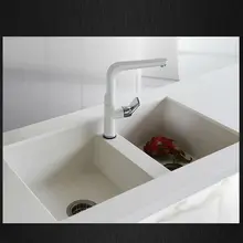 760*460*200 Камень кварцевый мм кухонные раковины Двойная чаша гранитный таз белый жемчуг для раковины, с имитацией кварцевого камня высокое качество