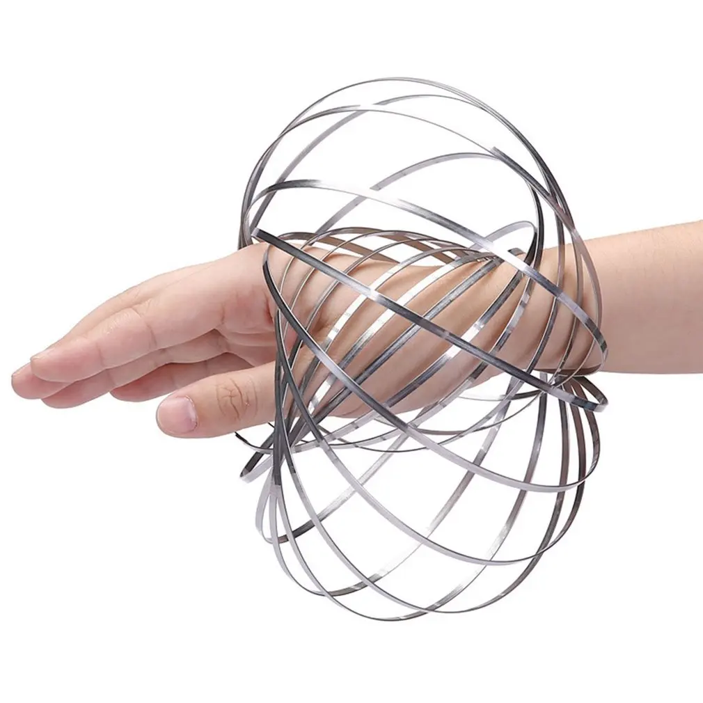 

Decompression Magic Bracelet Stainless Steel Deformation Magic Fluid Adult Decompression Artifact 3D Deformation Hoop Toy