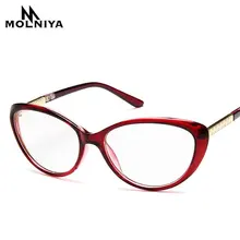 Для женщин солнцезащитные очки "кошачий глаз" Оптика маленькая солнцезащитные очки формы "кошачий глаз очки Леди Ретро однотонные Цвет градиент предписанные оправы очков