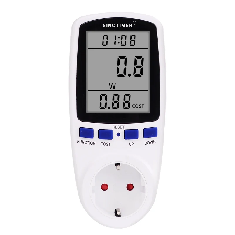 EU BR UK Plug Socket Digital Wattmeter Meter Power Consumption Watt Energy Meter KWh AC 220V 110V Electricity Analyzers Monitors power meter electric energy meter