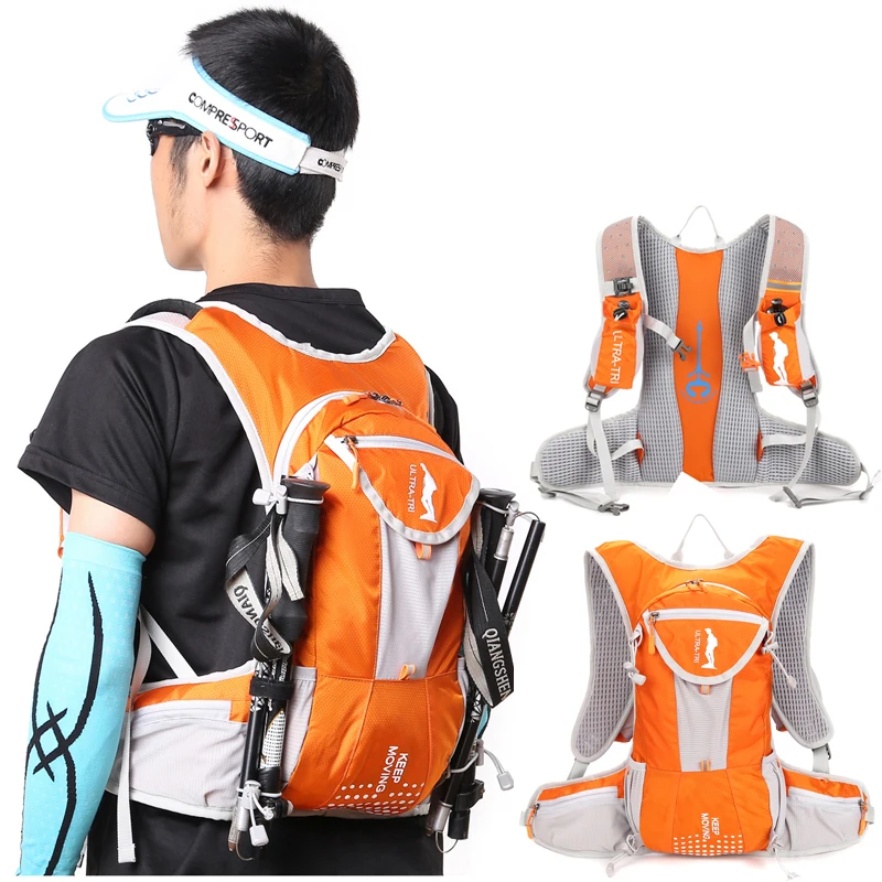 

ULTRA-TRI Hydration Trail Running Backpack Outdoor Sport Bag Race Training Professional Lightweight Vest Mochila 12L