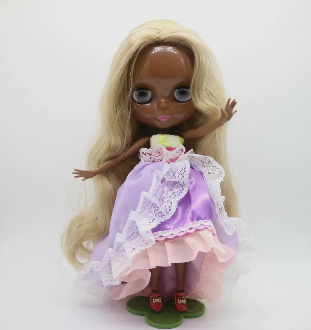 

joint body Nude blyth Doll super black skin Factory doll Fashion doll Suitable For DIY 1218