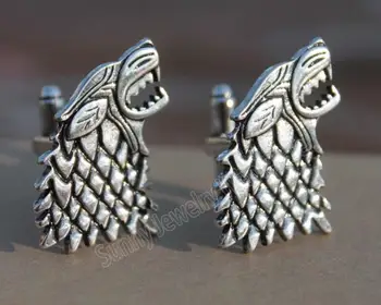 

Game of Thrones Stark Cufflinks,the Men CuffLink Shirts High Quality,the Wedding Party Luxury Men Cufflinks