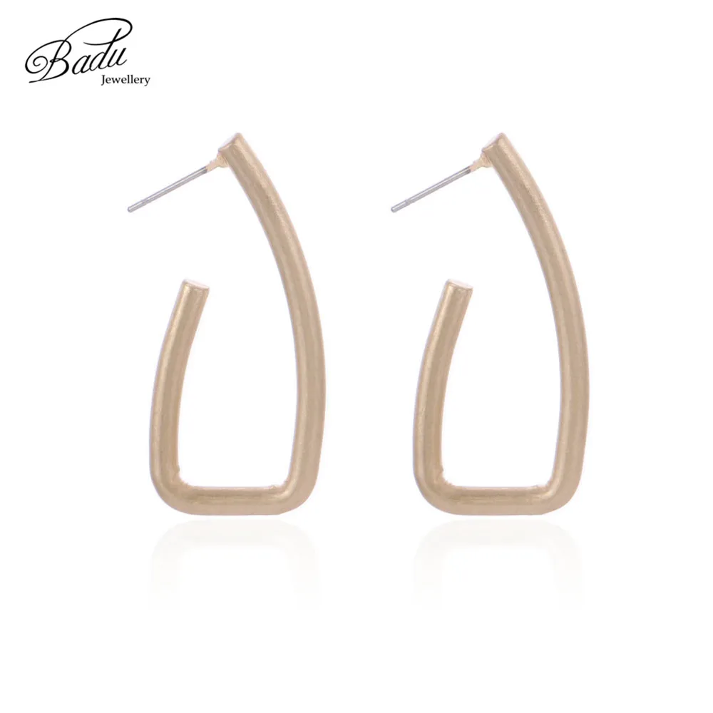

Badu Gold Metal Earring Punk Studs Geometric Vintage Stud Earrings Party Fashion Women Jewelry Statement Wholesale