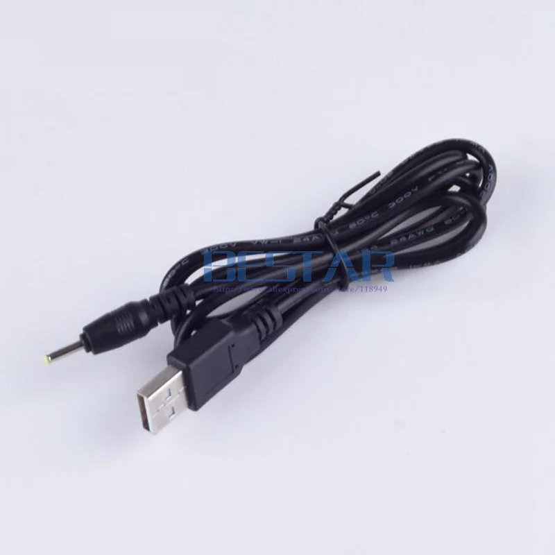 Черный адаптер питания постоянного тока USB A преобразует в 2,5*0,7 мм/DC2.5*0,7 2,5 мм x 0,7 мм 2,5x0,7 мм Jack зарядный кабель питания 1 м