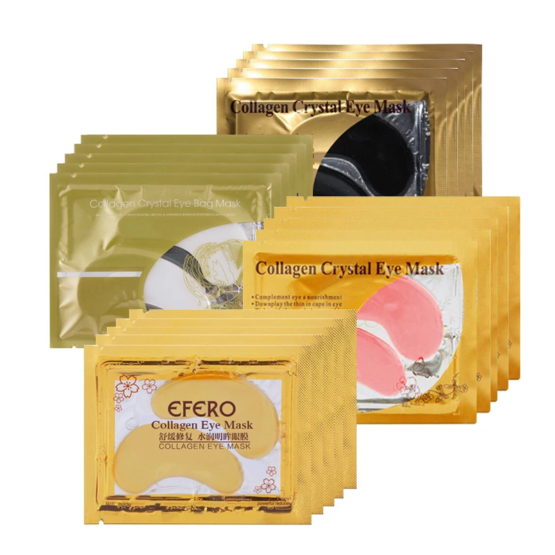 

EFERO Collagen Crystal Mask for Eye Patch Moisturizing Cream Remove Dark Circles Eye Mask for the Eye Skin Care Eye Serum 20pair