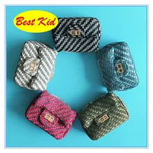 DHL! BestKid стильные сумки детские тканым узором портмоне малышей горячий Винтаж Сумки Подростков вечерние сумка SMT018D