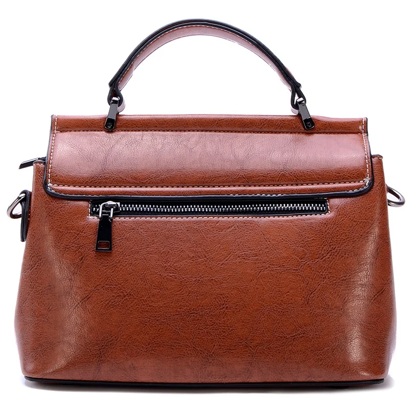 Women'S Vegan Leather Handbags Faux Leather Satchel Top Handle Shoulder Bags Briefcases With Removable Shoulder Strap Brown