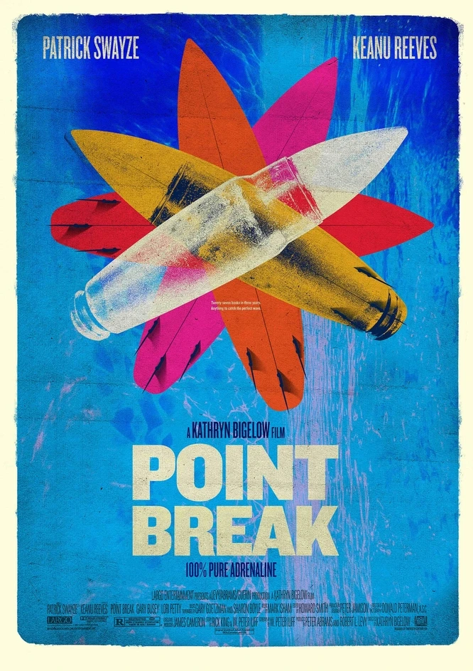 Винтажный туристический постер Point Break для серфинга пляжа Ретро Декор сделай сам