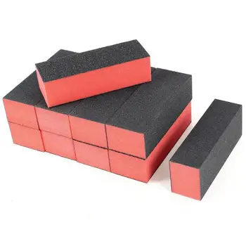

10PCS/SET Black+Orange Nail File Decorations Tool Matte Block Sanding Block Files Grit Acrylic Tool Professional Jan8