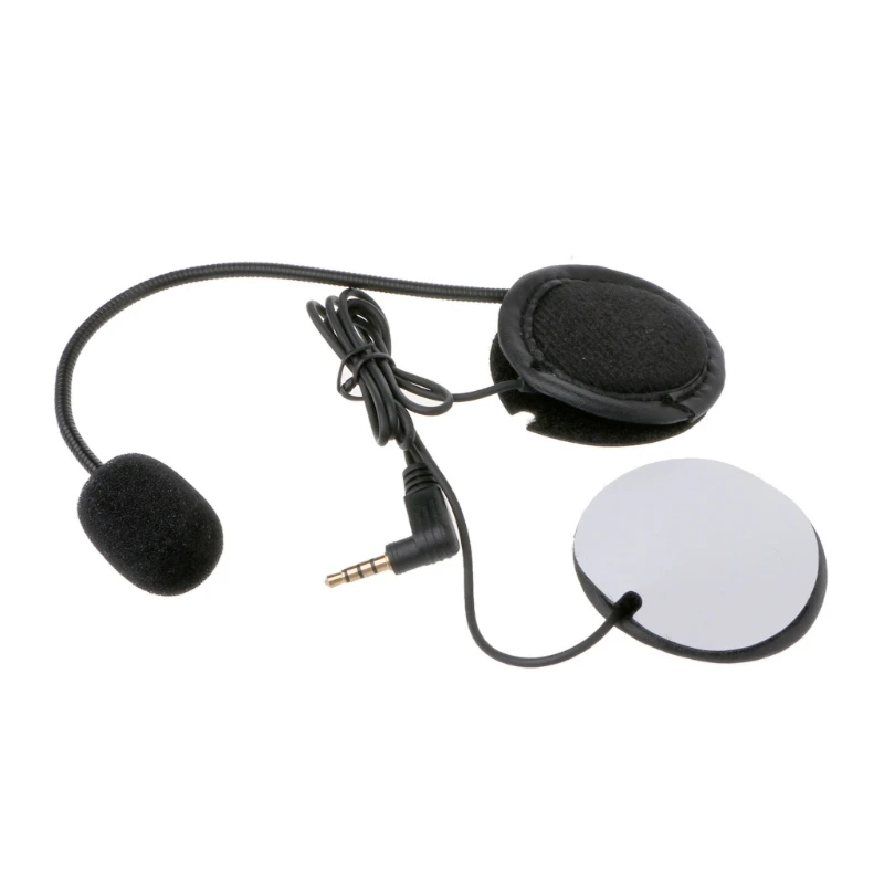 Профессиональный микрофон динамик мягкий аксессуар для мотоцикла Интерком работы с 3.5мм-разъем Bluetooth домофон работы