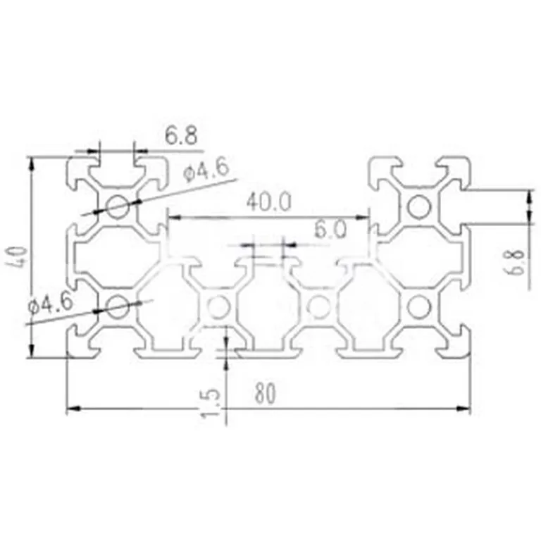 3d принтер C луч 4080U V слот алюминиевый профиль фреза CNC для работы с алюминием рамка экструзионное устройство оборудование строительство CNC модульный комплект