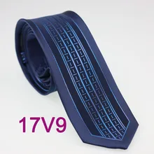 Yibei Coachella Галстуки темно-Средства ухода за кожей Шеи Галстук Тощий граничит с синий клетчатый Полосатый Узкий Средства ухода за кожей Шеи Галстуки жаккардовые 6 см галстук для мужчин Cravatta