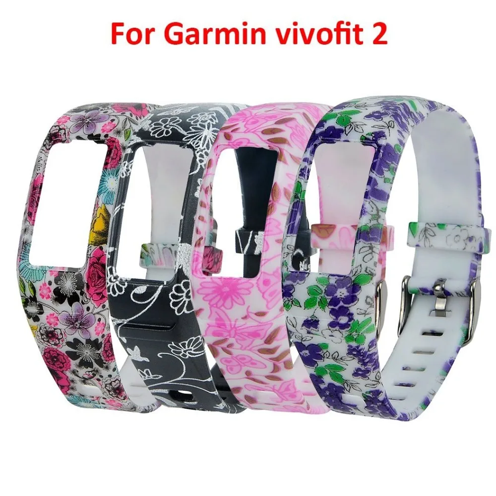 JM2GJHS) 4 шт./лот PY- 0i2 мягкий силиконовый сменный Браслет для Garmin Vivofit 2, Garmin Vivofit 2 фитнес-браслет. подходит для большинства размеров