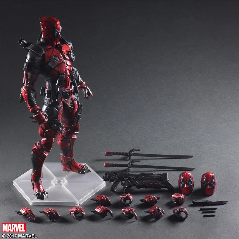 

25CM Marvel Action Figure Avengers Deadpool Toys Statue Pre-Painted Model Kit PVC Collectible Model Hands-on Model Decoration