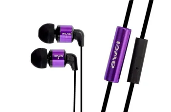 

Awei ES600i In- ear Noise Isolating Hi-definition Earphone Headphone with (Purple)