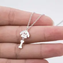 SMJEL – colliers en os pour femmes, bijoux pour petits chiens, chaîne, pendentifs mignons pour animaux de compagnie, cadeaux pour filles, nouvelle collection