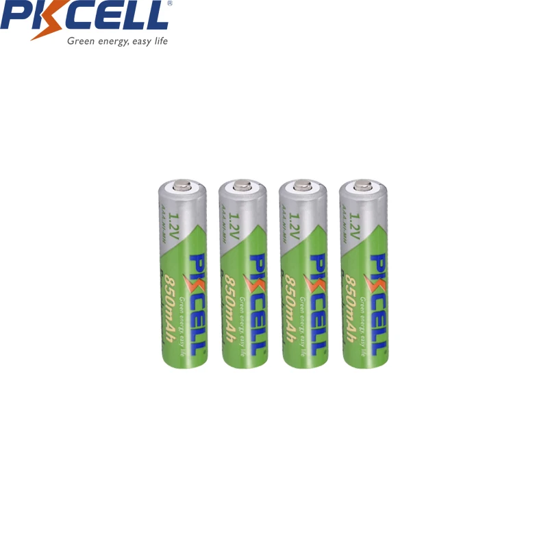 Батарейки PKCELL AAA 850mah 1,2 V NIMH AAA аккумуляторная батарея для предварительной зарядки с низким саморазрядом aaa батареи для фонарика камеры