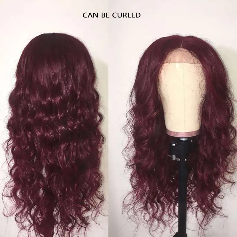 Mechones De Cabello Liso Peruano De Color Borgoña 99j Rojo Mechones De Cabello Humano Postizo Estrella Brillante 1 Pieza Extensiones No Remy Puede