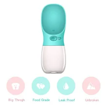 350 мл кормушка для домашних животных, собак, портативная дорожная бутылочка для воды, маленький размер, герметичная, для улицы, для собак, домашних животных, бутылка для питьевой воды AB