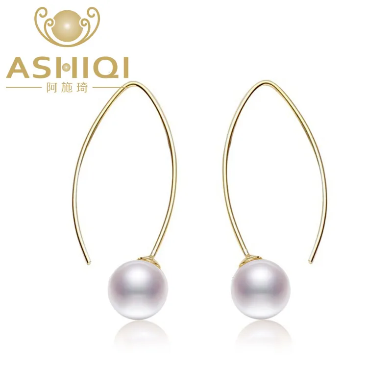 Женские серьги из серебра 925 пробы 8 9 мм|jewelry silver earrings|jewelry earringsjewelry pearl earrings |