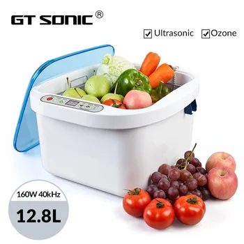 

GTSONIC Ozone Ultrasonic Cleaner Bath 12.8L 160W 40kHz for Fruit Seafood Vegetable Meat Fish Dinner Dishes Ultrasonic Baths