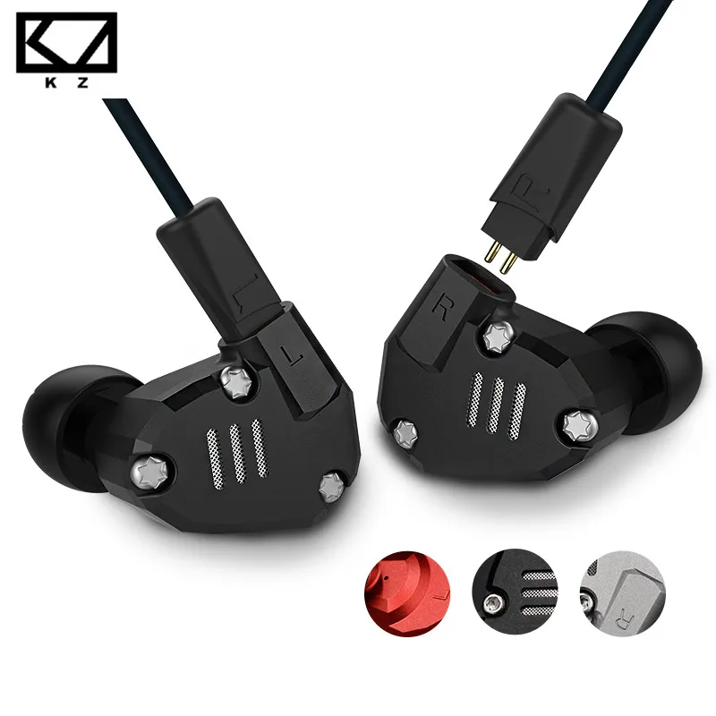 KZ ZS6 2DD 2BA Hybrid In Ear Earphone HIFI Stereo Earphones Sport Earphone Earplug Headset Earbud
