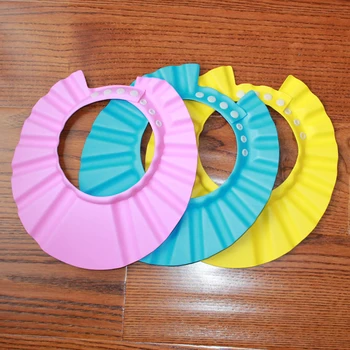 

Baby Shower Cap Protect Eyes Hair Wash Shield for Children Waterproof Cap Safe Baby Shower Cap Kids Bath Visor Hat Adjustable