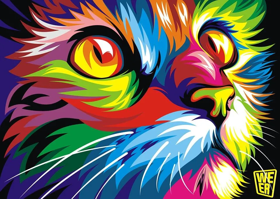 Cuadros decoracion del arte pop abstracto animales pintura al óleo en