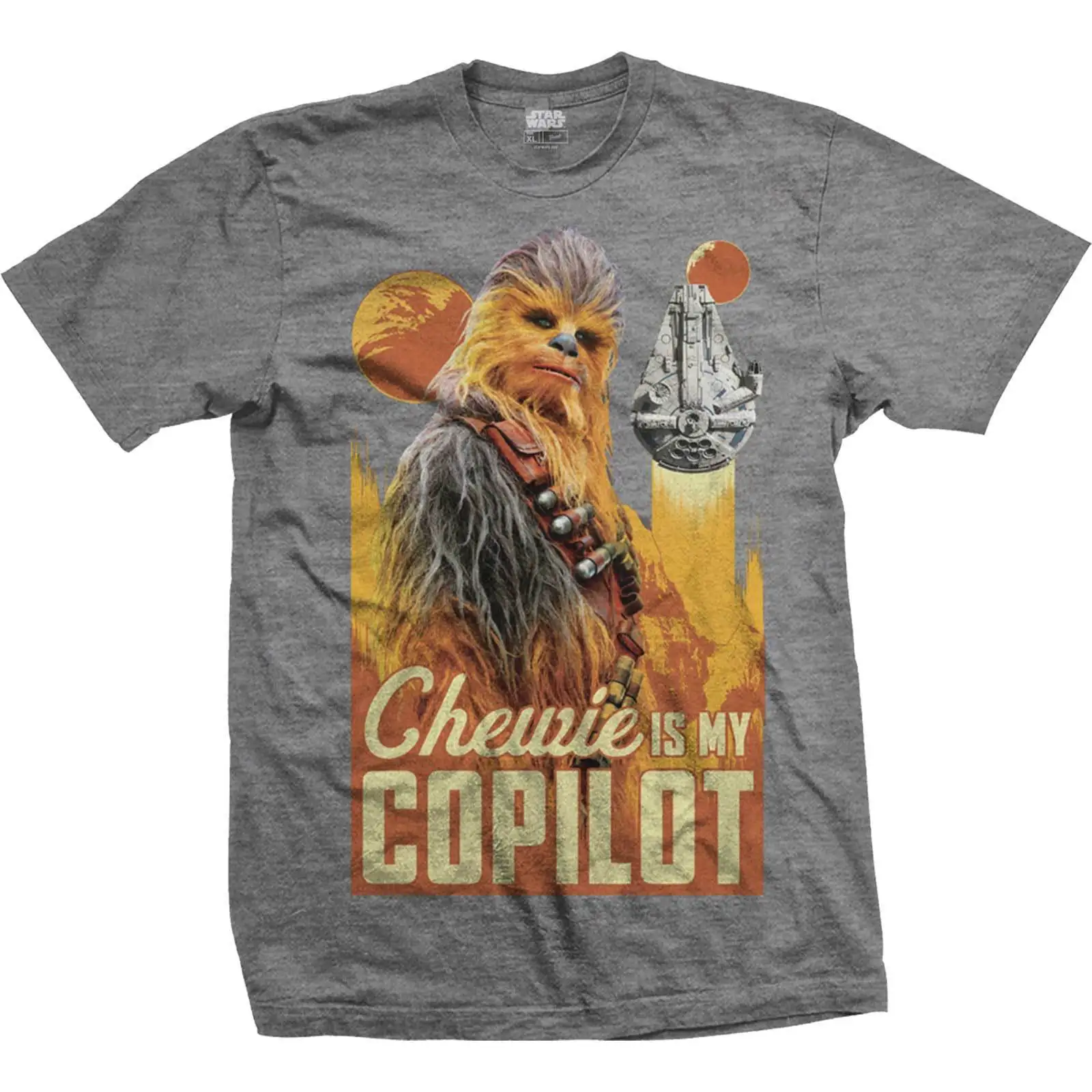 Star Wars Han Solo Chewbacca Millennium Falcon Officiel T-shirt Hommes Unisexe Round Neck T Shirt Summer Men Clothing Star Wars Han Solo Chewbacca Millennium Falcon Officiel T-shirt Hommes Unisexe Round Neck T Shirt Summer Men Clothing
