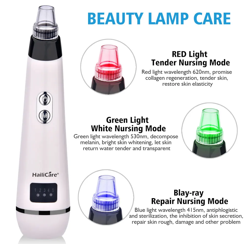 Removedor de Cravo Cuidados com a Pele Rosto Limpo Poro Vácuo Acne Espinha Remoção Sucção Facial Diamante Dermabrasion Ferramenta Máquina Mod. 1263516 7 vácuo sucção facial diamante dermabrasion ferramenta máquina