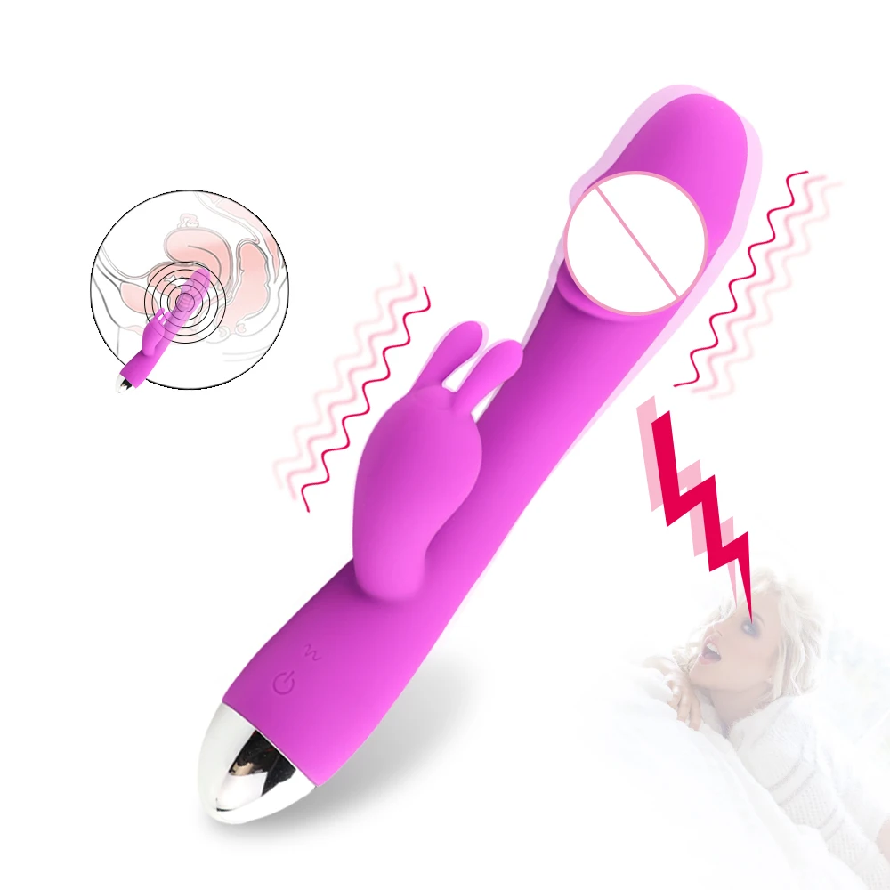 Секс товары 10 скоростей G spot кролик вибратор USB Перезаряжаемый женский