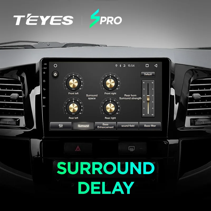 TEYES SPRO для Toyota Fortuner 2008- Автомобильный Радио Мультимедиа Видео плеер навигация gps Android 8,1 аксессуары седан без dvd 2
