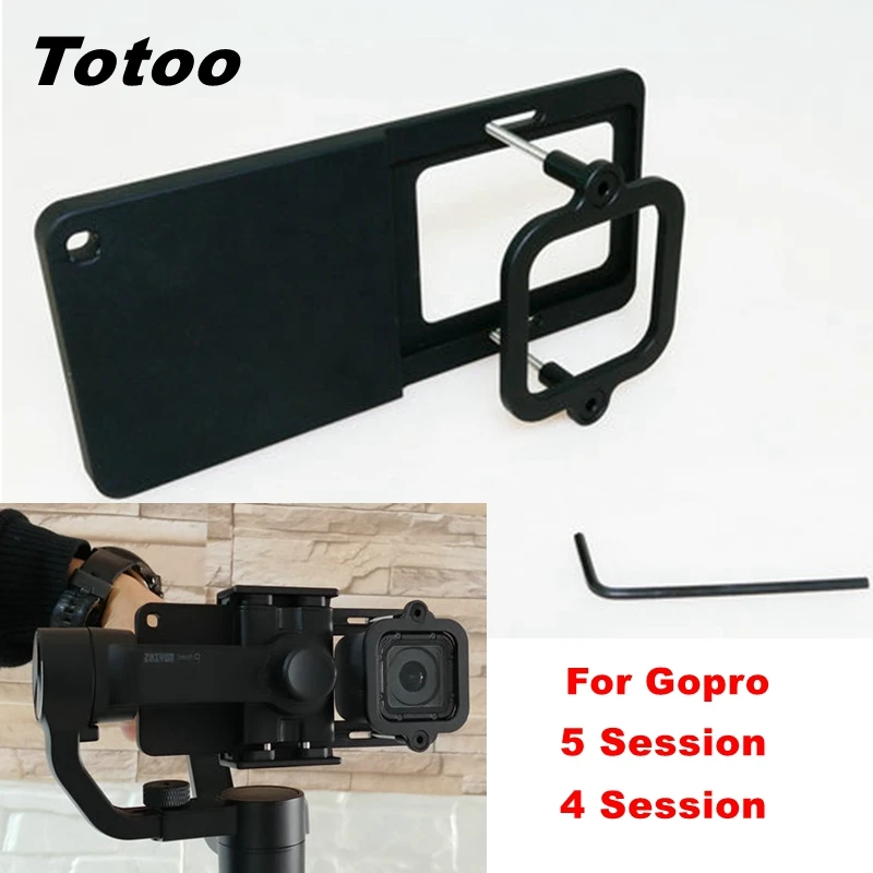 

Adapter For Gopro Hero 5 4 Session Bracket Switch Plate For DJI OSMO Zhiyun Smooth Q Feiyu Tripod Heads Stabilizer Gimbal