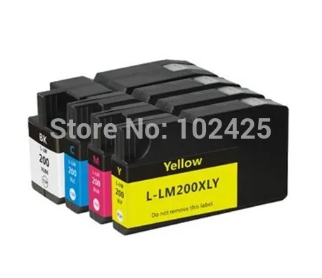 

4-pk 200XL BCMY For Lexmark PRO4000C PRO4000 PRO5500 PRO5500T