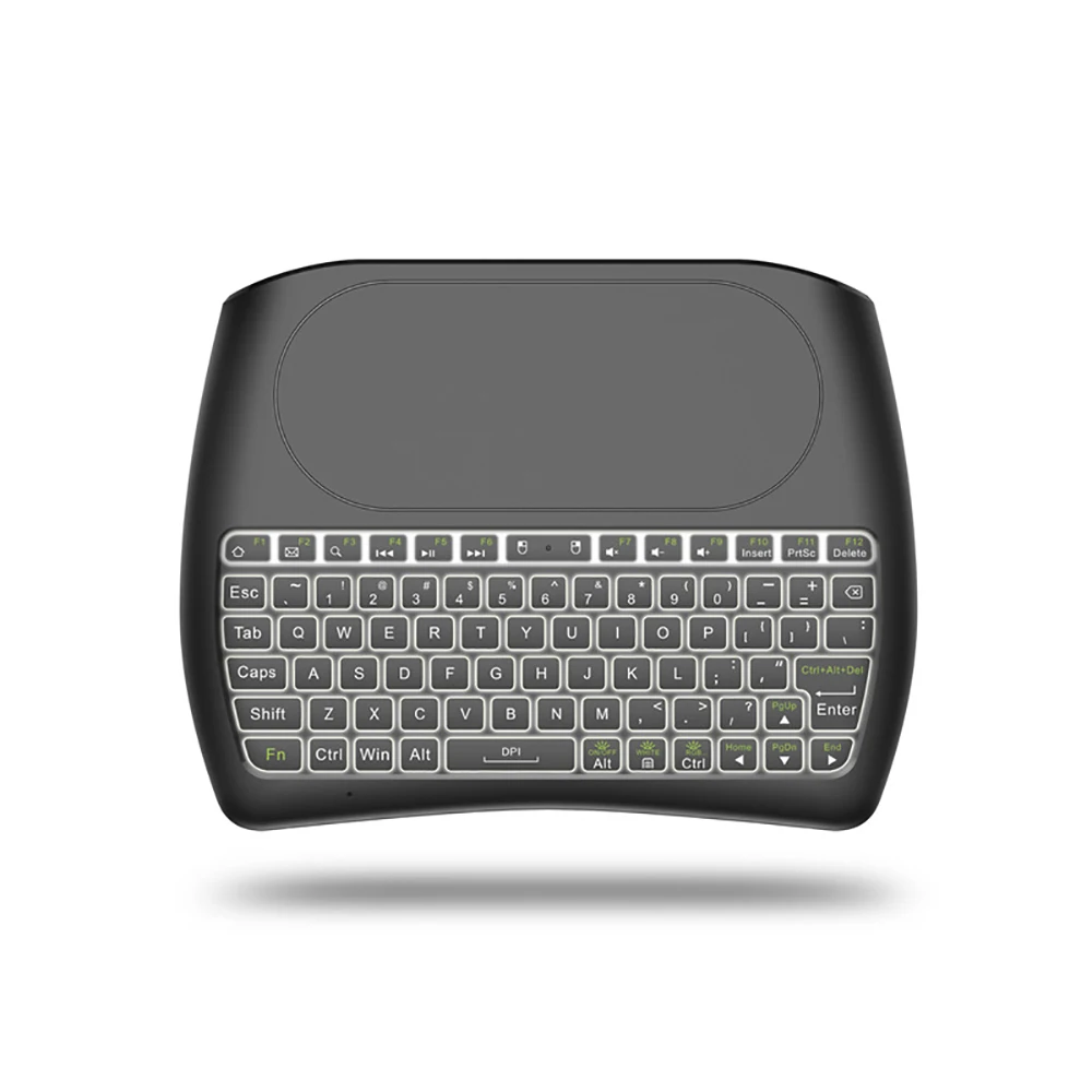 Подсветка D8 Pro Plus i8 2,4 ГГц Беспроводная мини-клавиатура подсветка мини-клавиатура Air mouse Сенсорная панель контроллер для Android tv BOX